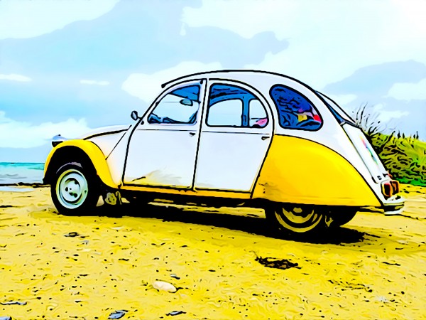 Beach Car by W Scott